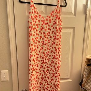 Reformation long strap dress size 10